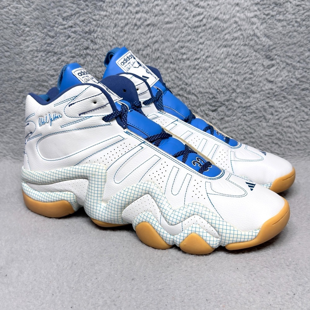 Adidas Crazy 8 Kareem Abdul Jabar Mens Size 15 Sneakers Shoes White‎ Pool Gum